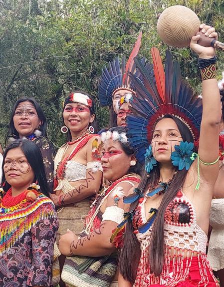 Las líderes amazónicas recorrieron miles de kilómetros para reunirse a dialogar en Quito, Ecuador.