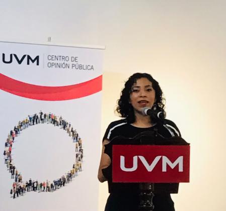 Adriana Rico, Coordinadora del COP de la UVM, dio a conocer los resultados de la Encuesta Nacional de Egresados 2022.