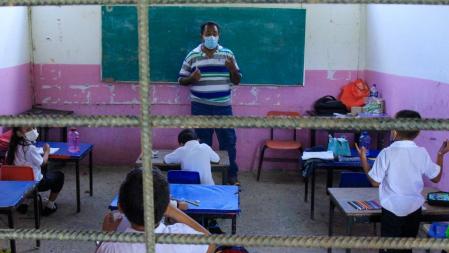 Salón de clases en una escuela de México
