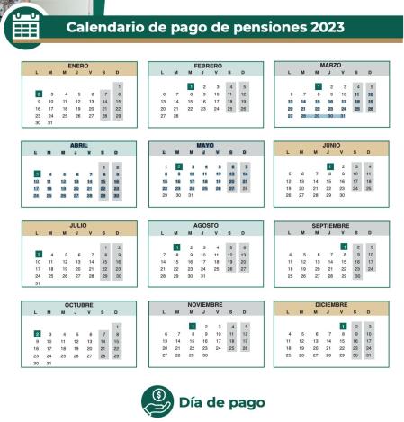 Calendario de pensiones del IMSS 2023