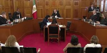 La ministrda Yasmín Esquivel (primera a la derecha) durante la sesión pública de la Segunda Sala del máximo tribunal del país.