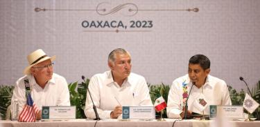 Secretario de Gobernación, Adán Augusto López en la reunión de Conago en Oaxaca