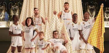 El Real Madrid presentó este miércoles la nueva camiseta que lucirán los diferentes equipos de fútbol y baloncesto en la temporada 2023/2024