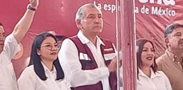 El aspirante por Morena, para ser el abanderado presidencial en las elecciones del próximo año, Adán Augusto López, de gira por diversos municipios en el Estado de México