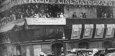 Imagen de la primera función popular de cine.