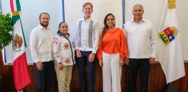 Gobernadora Mara Lezama Espinosa se reunió con el Coordinador del Programa de Capacidades de Justicia de la Embajada de los Estados Unidos en México