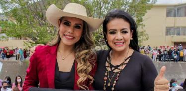La gobernadora de Guerrero, Evelyn Salgado y la alcaldesa de Chilpancingo, Norma Otilia Hernández/