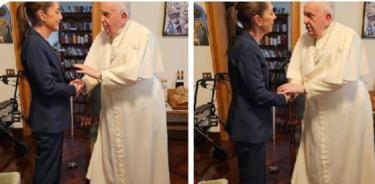 Claudia Sheinbaum Pardo, informó que sostuvo un encuentro privado durante una hora con el Papa Francisco