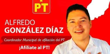 Alfredo González Díaz, canddato del PT en Guerrero