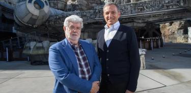 George Lucas y Bob Iger