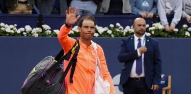 Rafa Nadal, 12 veces campeón del Godó empezó el partido perdiendo su saque