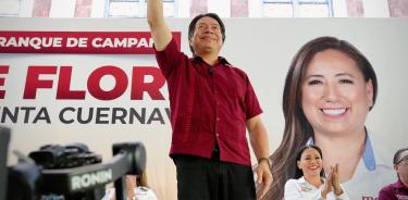 El presidente nacional de Morena, Mario Delgado, hace un llamado a la unidad y a la votación conjunta por los partidos de la coalición Sigamos Haciendo Historia para alcanzar la mayoría en el Congreso de la Unión