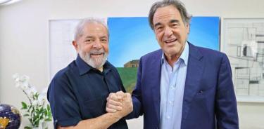 Lula da Silva y Oliver Stone.