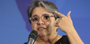 La secretaria de Economía, Raquel Buenrostro, durante la 15 Conferencia del Consejo de las Américas/