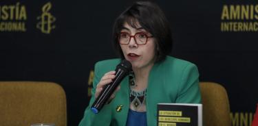 La directora ejecutiva de Amnistía Internacional (AI) México, Edith Olivares/