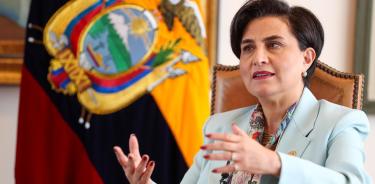 La ministra de Relaciones Exteriores y Movilidad Humana de Ecuador, Gabriela Sommerfeld/