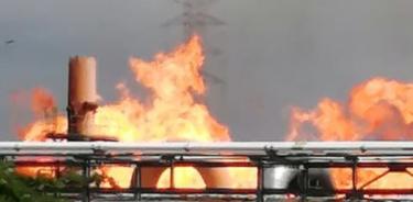 Se registra incendio en complejo petroquímico Pajaritos