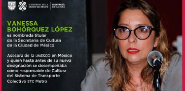 Vanessa Bohórquez López, nueva secretaria de Cultura de la CDMX
