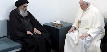 El papa y el ayatolá Al Sistani, máxima autoridad chií, se reúnen y hacen historia