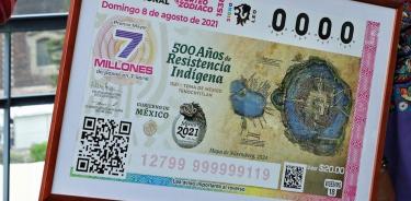 Lotería Nacional de México lanza billete conmemorativo por los 500 años de resistencia indígena