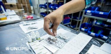 Unops entrega a México lote de 5.5 millones de medicamentos