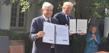 Intercambian halagos AMLO y Trump, sin hablar del muro