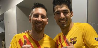 Messi se despide de Luis Suárez y arremete contra directiva del Barcelona