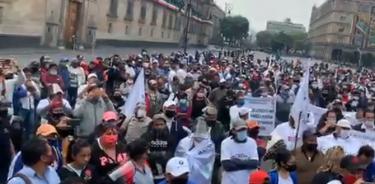 Del Zócalo mandan a manifestantes al Senado