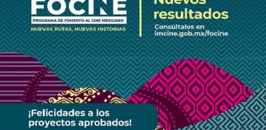 Imcine publica nuevos resultados del Programa de Fomento al Cine Mexicano 2021