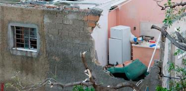 Fuertes vientos causan destrucción parcial en 72 casas en Nicaragua