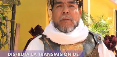 Poncio Pilato pide a incrédulos de Iztapalapa quedarse en casa, lavarse las manos y ver la Pasión por TV
