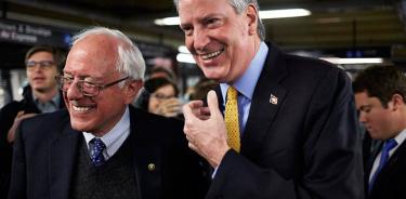 Bill de Blasio respaldará la candidatura de Bernie Sanders