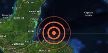 Fuerte sismo en Honduras se siente en Chetumal