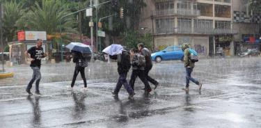Se registra lluvias en varias partes de la Ciudad de México