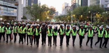 Vigilarán 1,700 mujeres policías marcha feminista en CDMX