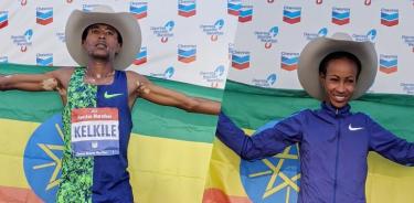 Dominio de Etiopía en el maratón de Houston