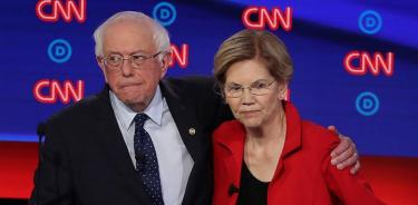 Sanders dijo que una mujer no puede ser presidenta… y estalló la guerra con Warren