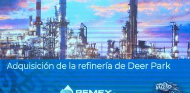 Congresista de EU llama a no vender la refinería Deer Park a Pemex