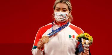 AMLO felicita a Aremi Fuentes por su medalla de bronce en Tokio 2020