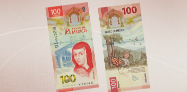 Anuncian nuevo diseño en billete de 100 pesos
