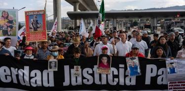 La marcha de Sicilia-Lebarón arriba a la Ciudad de México