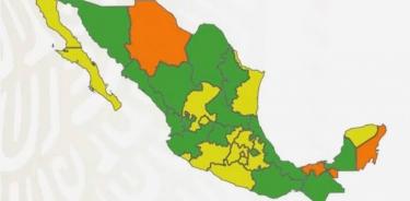 México se pinta de Verde con 14 estados con nivel de riesgo bajo de COVID-19