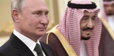 El rey saudí recibe a Putin