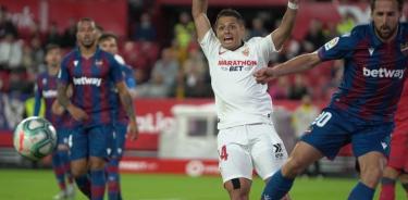 Chícharo, primera titularidad en triunfo del Sevilla 1-0 ante Levante