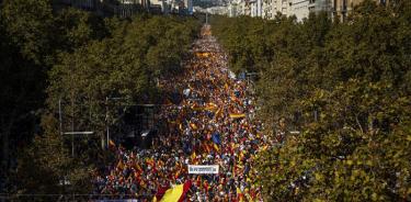 “No todos somos independentistas”, corean catalanes en Barcelona