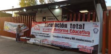 CNTE bloqueó San Lázaro para que se respeten acuerdos con AMLO