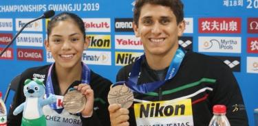 Los clavadistas Marijo Sánchez y Diego Balleza logran bronce en Mundial