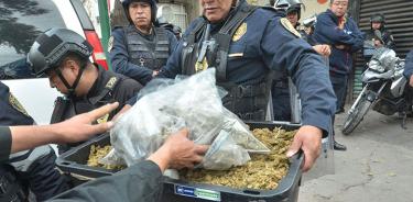 Niega Secretaría de Seguridad pérdida de droga asegurada en Tepito