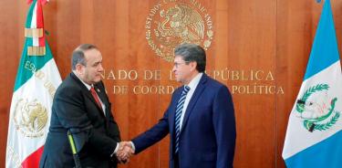 El Presidente electo de Guatemala se reunió con Ricardo Monreal para tratar tema migratorio