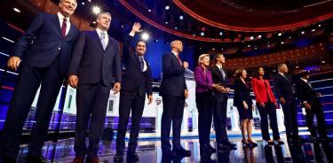 Primer debate demócrata: los aspirantes a competir con Trump llegan al escenario en medio de la crisis migratoria